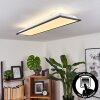 Salmi Plafoniera LED Nero, Bianco, 1-Luce