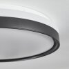 Buris Plafoniera LED Nero, Bianco, 1-Luce, Telecomando