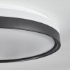 Buris Plafoniera LED Nero, Bianco, 1-Luce, Telecomando