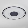 Kolo Plafoniera LED Antracite, Bianco, 1-Luce, Telecomando