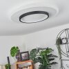 Andelfingen Plafoniera LED Bianco, 1-Luce, Telecomando