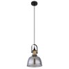 Globo DOROTHEA Lampadario a sospensione Ottone, Nero, 1-Luce