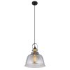 Globo DOROTHEA Lampadario a sospensione Ottone, Nero, 1-Luce