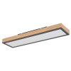 Globo DORO Plafoniera LED Legno scuro, Nero, 1-Luce