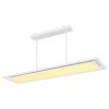 Globo MURPHY Lampadario a sospensione LED Bianco, 1-Luce, Telecomando, Cambia colore