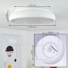 Rhone Plafoniera LED Bianco, 1-Luce, Cambia colore