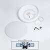 Rhone Lampadario a sospensione LED Bianco, 1-Luce, Cambia colore
