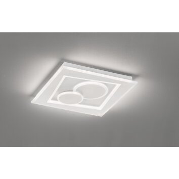 Fischer-Honsel Ratio Plafoniera LED Bianco, 1-Luce, Telecomando