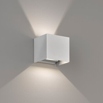 Fischer-Honsel Wall Applique LED Argento, 2-Luci