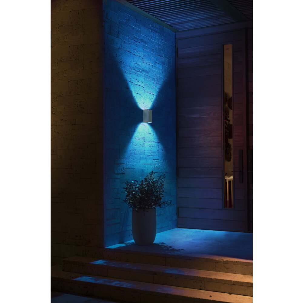 Philips Hue White & Color Ambiance Resonate Applique LED Acciaio inox, 2-Luci