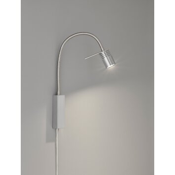 Fischer-Honsel River Lampada da tavolo LED Nichel opaco, 1-Luce