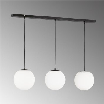 SCHÖNER-WOHNEN-Kollektion Palais Lampada a Sospensione Nero, 3-Luci