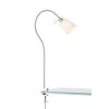 Fischer-Honsel Jam Lampada con pinza Nichel opaco, 1-Luce