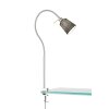 Fischer-Honsel Jam Lampada con pinza Nichel opaco, 1-Luce