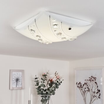 Buochs Plafoniera LED Bianco, 1-Luce