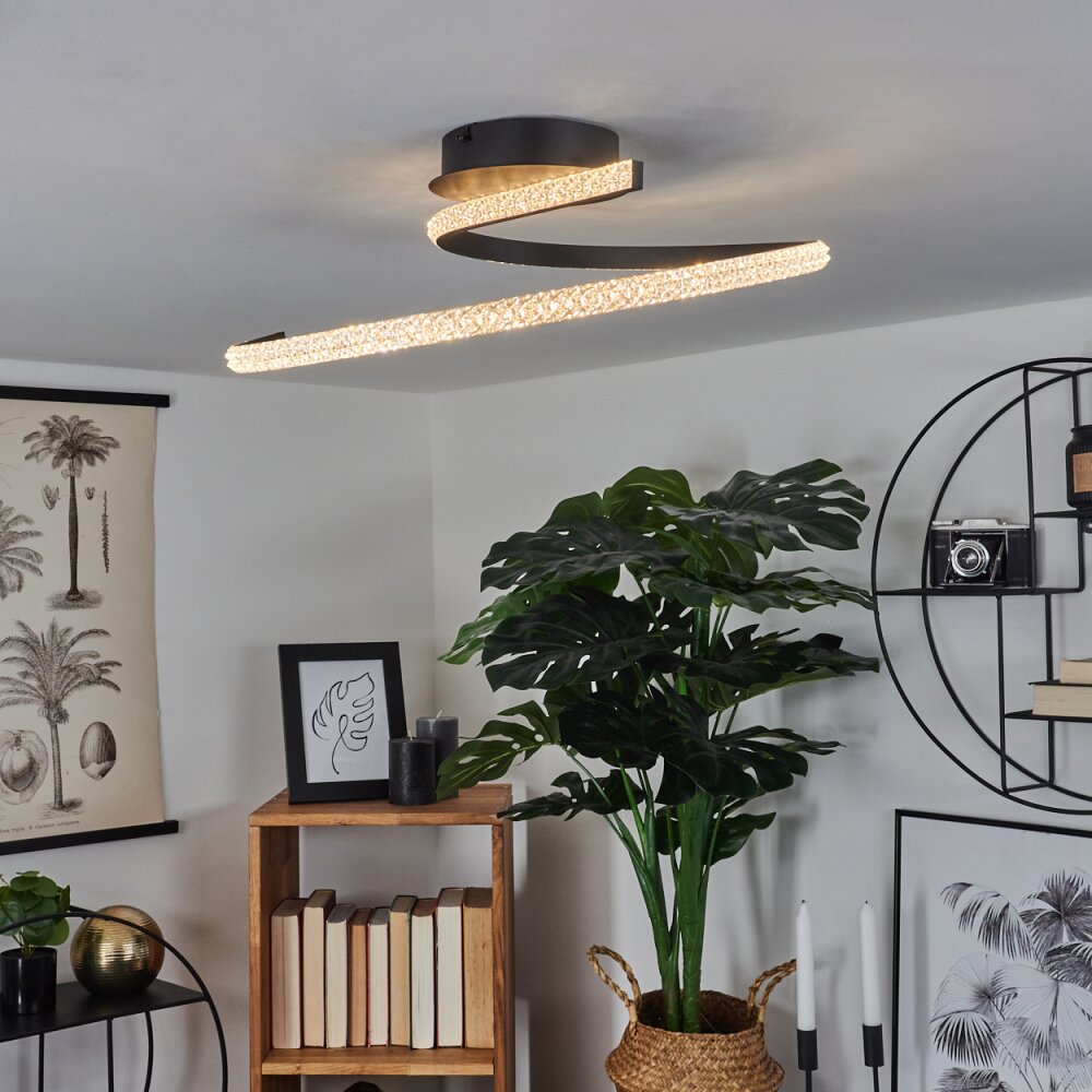 Rheinfelden Plafoniera LED Nero, 1-Luce main product photo