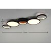 Trio-Leuchten Salsa Plafoniera LED Nero, 1-Luce