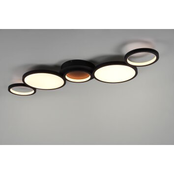 Trio-Leuchten Salsa Plafoniera LED Nero, 1-Luce