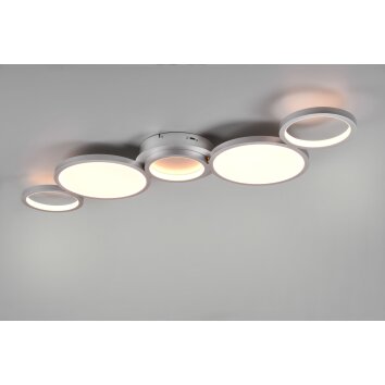 Trio-Leuchten Salsa Plafoniera LED Titanio, 1-Luce