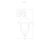 LCD Nabburg Applique da esterno LED Ramato, Nero, 1-Luce