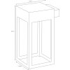 LCD Kisselbach Applique da esterno LED Nero, 1-Luce