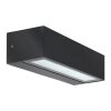 LCD Luisenfels Applique da esterno LED Nero, 2-Luci