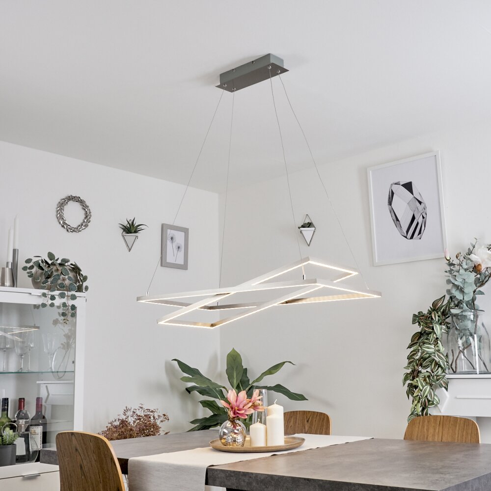 Schleitheim Lampada a Sospensione Cromo, Nichel opaco, Bianco, 1-Luce main product photo