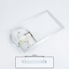 Moya Plafoniera LED Argento, Bianco, 1-Luce