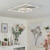 Moya Plafoniera LED Argento, Bianco, 1-Luce