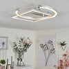 Frederick Plafoniera LED Argento, Bianco, 1-Luce