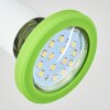 Cabri Plafoniera LED Cromo, Verde, Bianco, 1-Luce