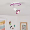 Cabri Plafoniera LED Cromo, Lilla, Bianco, 1-Luce