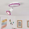 Cabri Plafoniera LED Cromo, Lilla, Bianco, 1-Luce