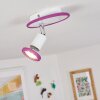 Cabri Plafoniera LED Cromo, Lilla, Bianco, 1-Luce