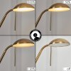 Rom Lampada da terra LED Ottone antico, 2-Luci