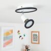 Cabri Plafoniera LED Cromo, Nero, Bianco, 1-Luce