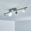 Marsen Plafoniera LED Nichel opaco, 4-Luci, Telecomando, Cambia colore