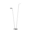 Fischer & Honsel Dent Lampada da terra LED Nichel opaco, 2-Luci