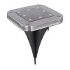 Globo Set di 2 lampade solari LED Nero, Trasparente, chiaro, 8-Luci