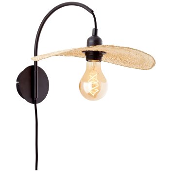 Brilliant Jefter Applique Nero, 1-Luce