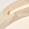 Brilliant Woodbury Plafoniera LED Legno chiaro, Bianco, 1-Luce