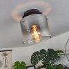 Wichita Plafoniera Nerofumo, Nero, 1-Luce