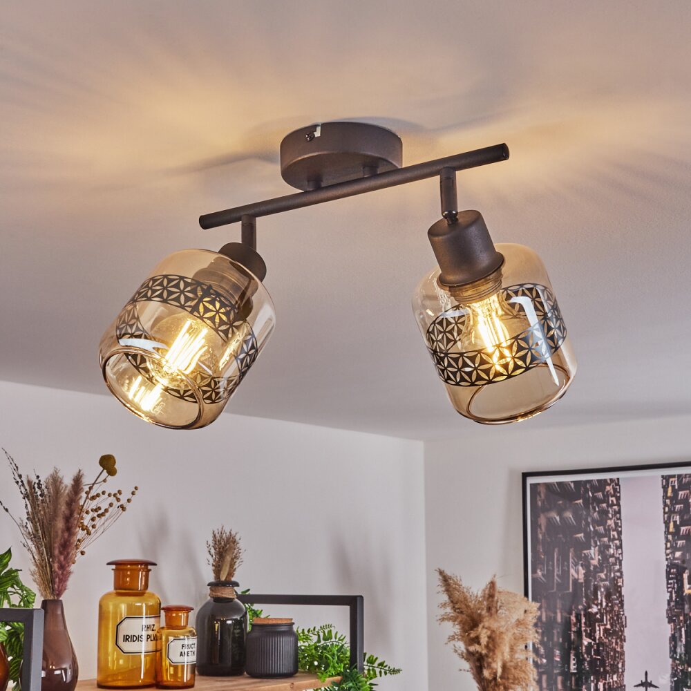 Wigan Plafoniera Nero, 2-Luci main product photo