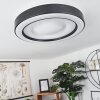 Zeballos Plafoniera LED Bianco, 1-Luce, Telecomando, Cambia colore