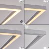 Lithgow Plafoniera LED Argento, 2-Luci, Telecomando, Cambia colore