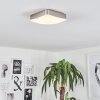 Hutton Plafoniera LED Nichel opaco, 1-Luce