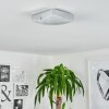 Hutton Plafoniera LED Cromo, 1-Luce