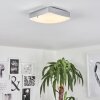 Hutton Plafoniera LED Cromo, 1-Luce