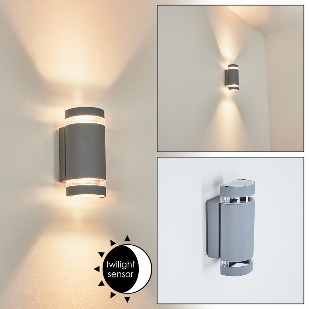 Inglewood Applique da esterno Argento, 2-Luci main product photo
