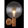 Globo OSSY Applique da esterno Acciaio inox, Aspetto del legno, 1-Luce